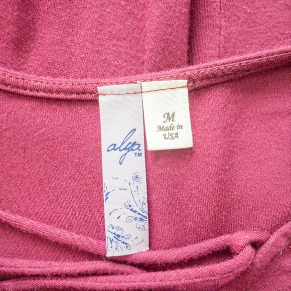 Burgundy Criss-Cross Dress - Picture 6 of 6